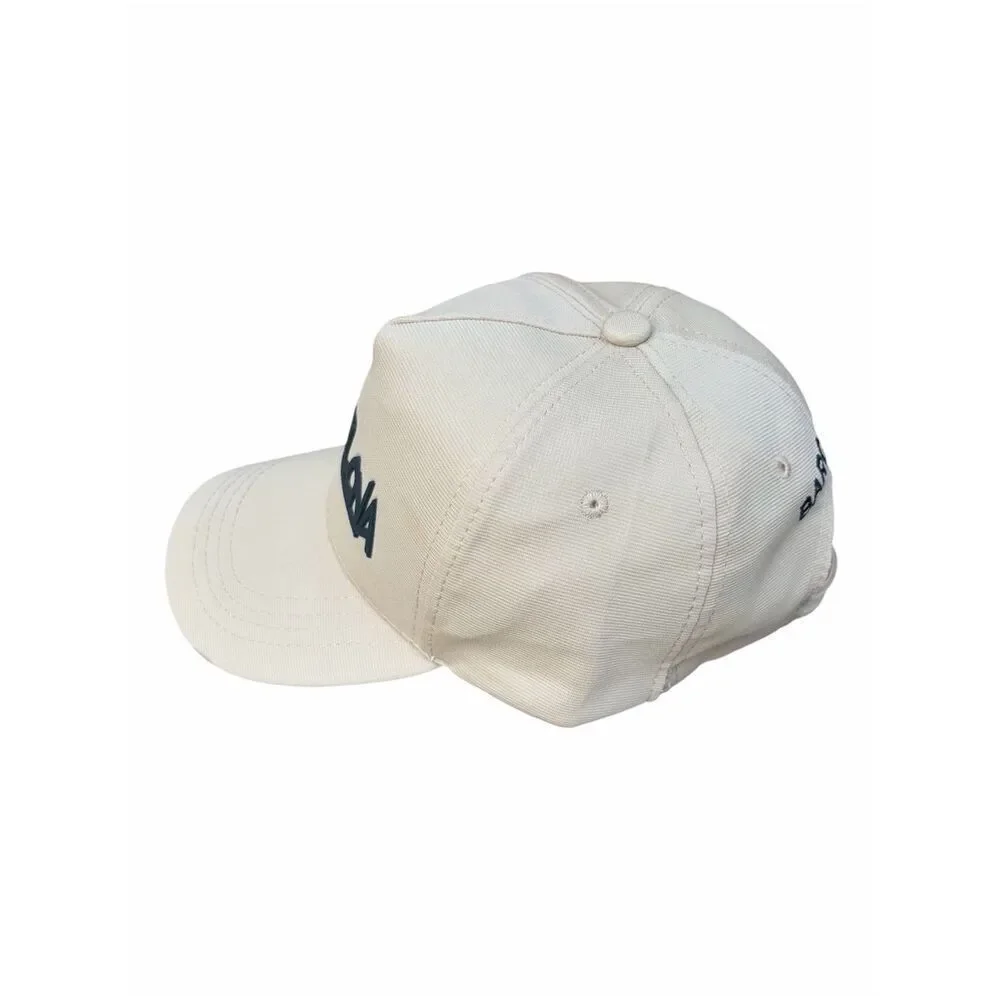 Beige/Tan Barcelona Graphic Logo Baseball Hat/Cap Adj Spain Football/Soccer OS